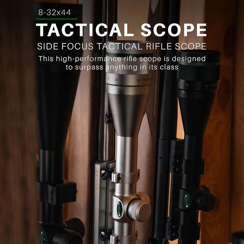 Mueller Optics, 8-32x44 Side Focus Rifle Scopes - Eye Relief 4" - Length 16.25" - Tube Size 30mm - Waterproof and Fog-Proof in Saudi Arabia