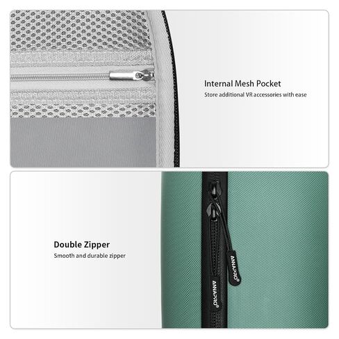ANNAPRO VR Total Experience Bundle for Meta Quest 3/3S: A3 Max Battery Head Strap 10800mAh + G1 Controller Grips + Protective Carrying Case, Comfort, Control & Travel Kit in Saudi Arabia