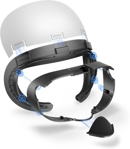 Facial Interface Face Pads Compatible with Meta/Oculus Quest 3 Elite Strap Accessories, Comfort PU and Ice Silk Cushion, Not Fit Quest 3S in Kuwait