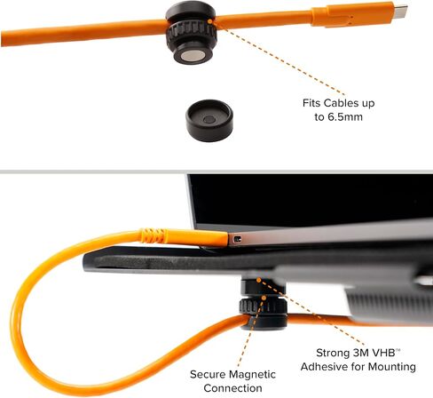 Tether Tools TetherGuard Magnetic and Adhesive Cable Support 2 Pack in Saudi Arabia