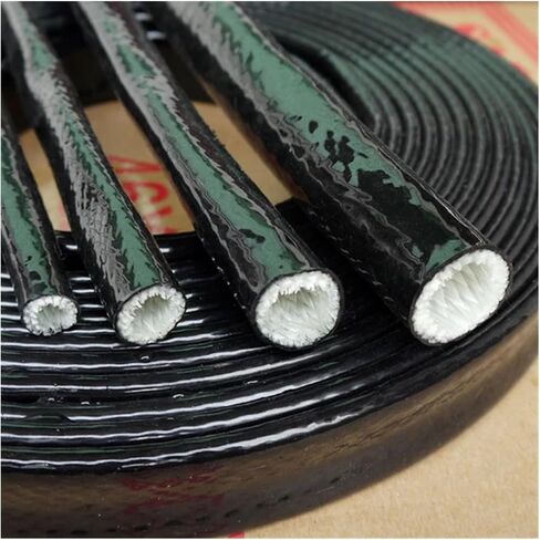 1Meter Thick White/Black/Blue Φ4-130mm High Temprature Silicone Rubber Fiberglass Sleeve Cable Wire Insulating Protection Tube(Red,4mm) in Saudi Arabia