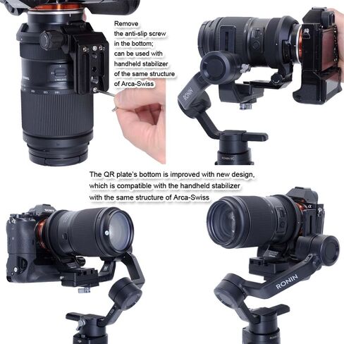 طوق العدسة يدعم حلقة تثبيت حامل ثلاثي الأرجل متوافقة مع Tamron 70-180 مم F2.8 Di III VC VXD G2 A065 E-Mount، حامل دعامة Arca-Swiss Fit لوحة إطلاق سريعة لمشبك الرأس ومثبت Arca Fit in Kuwait