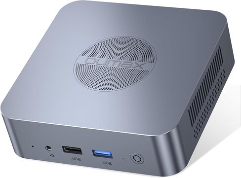 N100 Mini PC, Intel Alder Lake N100, 16GB DDR4 500GB PCIe3.0 SSD, Dual LAN Mini Computer Support 4K Dual HDMI, WiFi5/BT5.0/USB3.2, Built-in 45W Power Supply Office Desktop PC in Kuwait