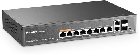 MokerLink 4 Port 2.5G POE Managed Switch with 2 Port 10G SFP+ Slot, IEEE8023af/at PoE 78W, Mini Size Metal Fanless, Easy Web Managed Network Switch in Saudi Arabia