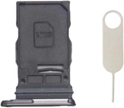 Single SIM Card Tray Holder Slot Replacement for Samsung GalaxyS24 Ultra SM-S928U S928U1 with Card Ejector pin (Titanium Black) in Saudi Arabia