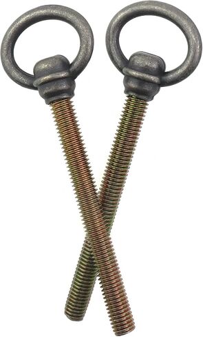 2PCS M8x108mm Brass Colour Swing Mounted Mirror Fixing Bolts with Washers and Nuts Suitable for Dressing Table Vanity Units Desks Cabinet in Kuwait