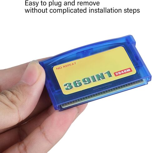 369 in 1 English Edition Game Card Video Game Cartridge Card for Console Classical Retro Gaming Collection Memory for Handheld Advance Console 3.5x6cm 1 Pack in Kuwait