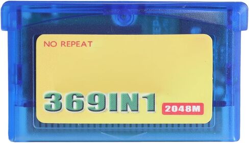 369 in 1 English Edition Game Card Video Game Cartridge Card for Console Classical Retro Gaming Collection Memory for Handheld Advance Console 3.5x6cm 1 Pack in Kuwait