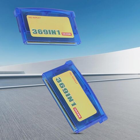 369 in 1 English Edition Game Card Video Game Cartridge Card for Console Classical Retro Gaming Collection Memory for Handheld Advance Console 3.5x6cm 1 Pack in Kuwait