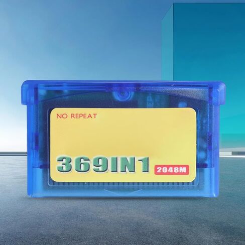 369 in 1 English Edition Game Card Video Game Cartridge Card for Console Classical Retro Gaming Collection Memory for Handheld Advance Console 3.5x6cm 1 Pack in Kuwait