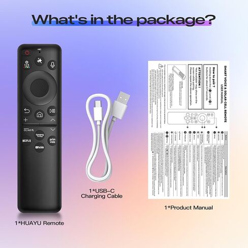 New BN59-01480A Solar Voice Remote for Samsung Smart TV, Rechargeable Replacement for 2019-2026 Samsung Remote Control, Fast Charging, Solarcell, Free USB C Cable, Voice Search, Bluetooth in Kuwait