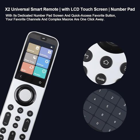 SofaBaton X2 Universal Remote with Touch Screen, Hub and App, All in One Universal Remote Control with with Charging Dock and Customize Activities, Compatible with IR/Bluetooth/WiFi/RF Devices in Kuwait