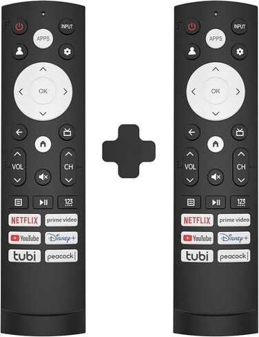 2 Pack Replacement Remote Control for Hisense Smart Google TV, Compatible with Hisense UHD 4K ULED Google TVs in Saudi Arabia