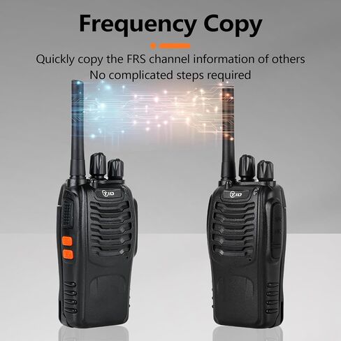 TIDRADIO Walkie Talkies Long Range 6 Pack, Rechargeable Two Way Radios for Adults with Earpiece, 22 Channels Portable Radios with Flashlight for Jobsite, Outdoor Camping, Hiking in Saudi Arabia