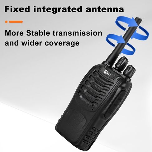 TIDRADIO Walkie Talkies Long Range 6 Pack, Rechargeable Two Way Radios for Adults with Earpiece, 22 Channels Portable Radios with Flashlight for Jobsite, Outdoor Camping, Hiking in Saudi Arabia