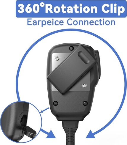 KETELESE T4 IP67 Waterproof Radios Headset Walkie Talkies 6 Pack, with Shoulder Mic and Earpiece, USB Charge Dock, NOAA Weather Alert, for Warehouse, Constrcution, Cercurity in Kuwait