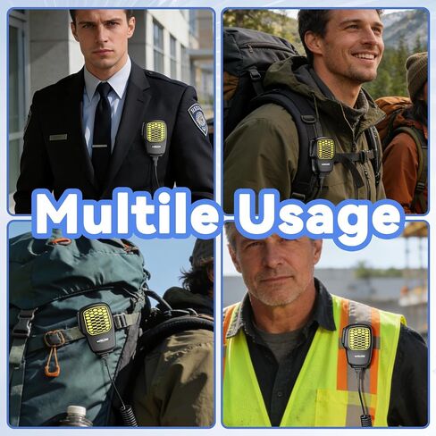 KETELESE T4 IP67 Waterproof Radios Headset Walkie Talkies 6 Pack, with Shoulder Mic and Earpiece, USB Charge Dock, NOAA Weather Alert, for Warehouse, Constrcution, Cercurity in Kuwait
