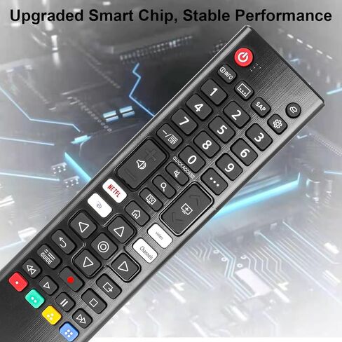 AKB76037601 Universal Remote Control Compatible with LG LED OLED LCD Smart TV, 4K 8K UHD HDTV, webOS NanoCell QNED with Netflix and Prime Video Keys [ with Batteries ] in Kuwait