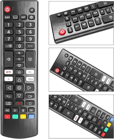 AKB76037601 Universal Remote Control Compatible with LG LED OLED LCD Smart TV, 4K 8K UHD HDTV, webOS NanoCell QNED with Netflix and Prime Video Keys [ with Batteries ] in Kuwait