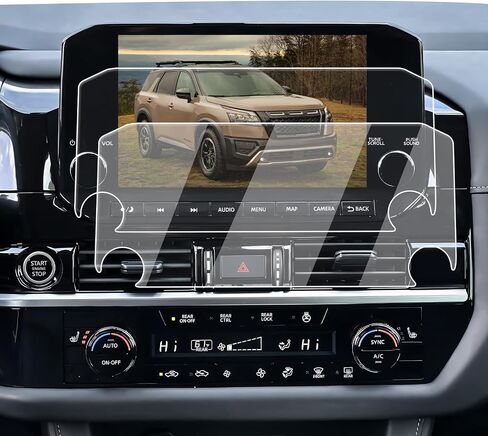 واقي شاشة ECOZEN 2025 Nissan Pathfinder - قطعتان من طبقة النانو لـ 2022-2025 Pathfinder 9 بوصة واقي شاشة الملاحة - مناسب فقط لملحقات Nissan Pathfinder (SL/Platinum) 2022-2025 in Saudi Arabia