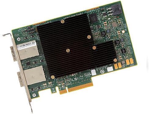 LSILogic LSI SAS 9300-16e SGL 12Gbps SAS 3.0 متوافق، 16 منفذًا، عائلة LSI SAS 9300، موزع ياباني معتمد، IO1698، LSI00342 in Kuwait
