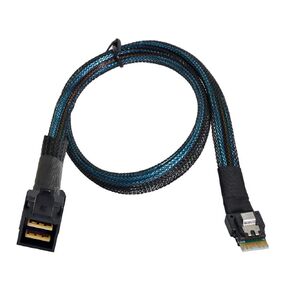 تشينيانغ Mini SAS SFF-8654 38Pin مضيف إلى SFF-8643 كابل غارة خادم بيانات الهدف 50 سم in Saudi Arabia