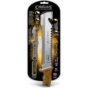 Camillus Carnivore XZ 8 "مجموعة سكاكين ذات نصل ثابت مع أداة متعددة، سكين تخييم من الفولاذ المربوط بالتيتانيوم مع غمد in Kuwait