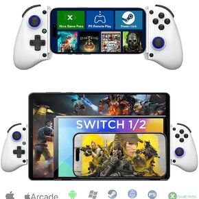 Megadream Mobile Gaming Controller for iPhone/Android/PC - iPad/Tablet (Up to 11in) - Cloud Game - NS-Switch|Swith 2 - Turn Your Phone into a Gaming Console - PS5/Xbox Remote Play Streaming, Call of Duty, Roblox, Turbo, Black in Saudi Arabia