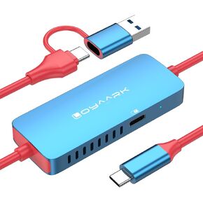 HDMI Video Capture Card Compatible with Nintendo Switch 2, Mobile Phones, and PC Devices Features a PD 100W Charging Port Supports 4K60Hz Video Capture for Gaming livestreaming and Recording in Saudi Arabia
