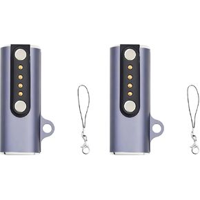 Aliwisdom [2-Pack] Portable Charger Adapter Magnetic Compatible with PLAUD Note Pro & Note AI Voice Recorder, USB Type-C to Plaid Charger Adapter Replacement Charging Docks with Anti-Loss Lanyard in Kuwait