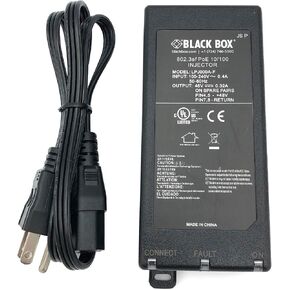 Genuine Black Box LPJ000A-F Ethernet Injector 802.3af PoE 10/100 48V 0.32A AC/DC Adapter Power Supply Cord in Saudi Arabia