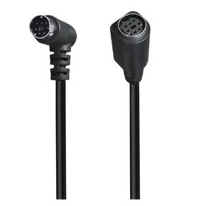90 درجة بيند M1ni DIN 7Pin ذكر إلى أنثى الكمبيوتر S-Video Terminal فيديو سلك 7-Core و DVD (0.5m، S-Video 7P M-F) in Kuwait