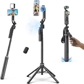 ULANZI TT23M 63" Magnetic Face Tracking Tripod for iPhone, 360° Smart Auto Face Tripod with Remote, Selfie Stick for MagSafe that Follows Your Movement for iPhone 17/16/15/14/13/Android/Camera/GoPro in Saudi Arabia