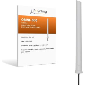 Poynting OMNI-600 Wideband Omni-Directional Antenna | 2x2 Mimo | 5G Ready | 4G LTE | 617-3800 MHz | 6.2 dBi in Saudi Arabia