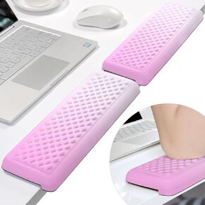 ITNRSIIET 2-Piece L Shaped Split-Design Desk Elbow Pad, Dual-Zone Support, Tri-Zone Relief for Elbow/Forearm/Wrist, Adaptive to All Desk Geometry, Non-Slip Laser-Engraved Base, Mint in Kuwait