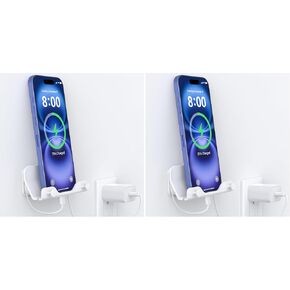 HomeMount Phone Holder Wall Mount for iPhone, Adhesive Shelf, Black 1 Pack in Kuwait