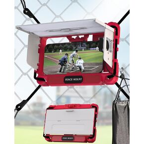 Dirose Game Changer Mounting Kit Cell Phone Fence Mount with Shade & Fan Portable Gamechanger Streaming Kit for Baseball Softball Tennis (Black+White) in Kuwait