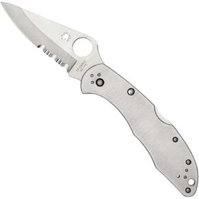 Spyderco Delica 4 Signature Knife with 2.95" Saber-Ground VG-10 Steel Blade and Durable Stainless Steel Handle - C11P in Saudi Arabia