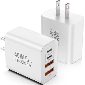 USB C Charger Block 2 Pack, 40W Fast Charging Block in Kuwait