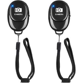 Phone Camera Remote Control(2 Pack) for Photos & Videos, Wireless Camera Remote Shutter Clicker Compatible with iPhone/Android Phone/iPad/Tablets with Adjustable Wrist Strap in Kuwait