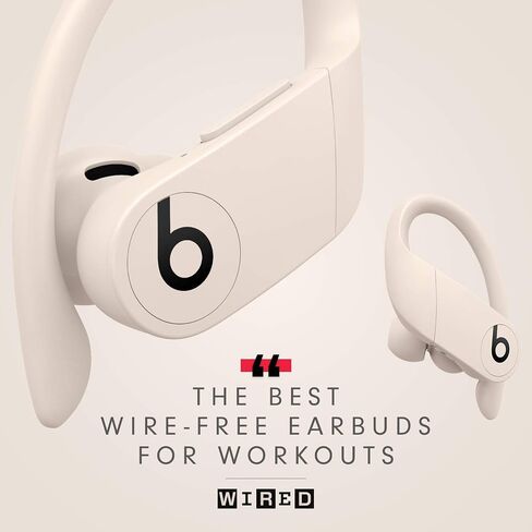 Beats Powerbeats Pro Wireless Earbuds - Apple H1 Headphone Chip, Class 1 Bluetooth Headphones, 9 Hours of Listening Time, Sweat Resistant, Built-in Microphone - Ivory in Kuwait