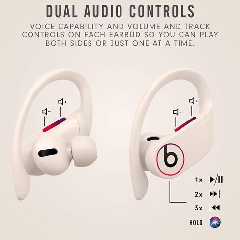 Beats Powerbeats Pro Wireless Earbuds - Apple H1 Headphone Chip, Class 1 Bluetooth Headphones, 9 Hours of Listening Time, Sweat Resistant, Built-in Microphone - Ivory in Kuwait