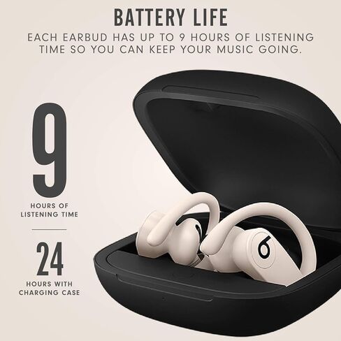 Beats Powerbeats Pro Wireless Earbuds - Apple H1 Headphone Chip, Class 1 Bluetooth Headphones, 9 Hours of Listening Time, Sweat Resistant, Built-in Microphone - Ivory in Kuwait