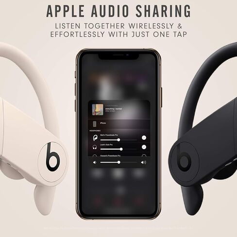 Beats Powerbeats Pro Wireless Earbuds - Apple H1 Headphone Chip, Class 1 Bluetooth Headphones, 9 Hours of Listening Time, Sweat Resistant, Built-in Microphone - Ivory in Kuwait