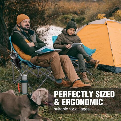 VILLEY Camping Chair, Folding Outdoor Chair with Carry Bag in Kuwait