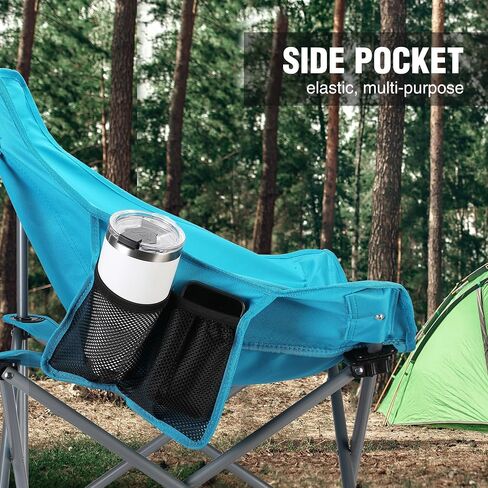 VILLEY Camping Chair, Folding Outdoor Chair with Carry Bag in Kuwait