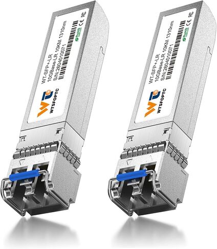 2 Pack 10G LR SFP+ Module, 10GBase-LR Single-Mode Transceiver up to 10km in Kuwait