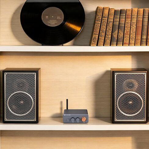Jancane Amplifier Mini Home Audio Stereo Bluetooth 5.4 Component Amplifier، 300W x2 Wireless TPA3255 2 Channel Class D Amp، مضخم صوت منزلي خارجي مع تحكم جهير ثلاثي لمكبرات الصوت السلبية in Kuwait