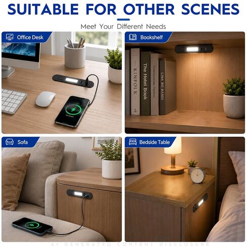 منفذ USB RV للتركيب على الحائط بقدرة 12 فولت، ومنافذ USB-A وType-C، وإضاءة ليلية LED مدمجة in Kuwait