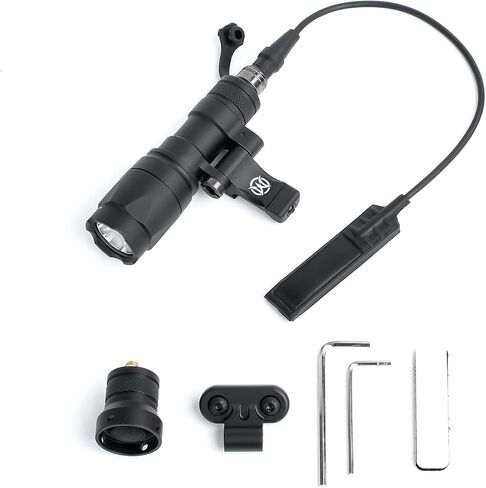 NOBUHIRO NOB#340A 540 Lumens Tactical Flashlight, 2 Rotating Base, 2 Switches in Kuwait